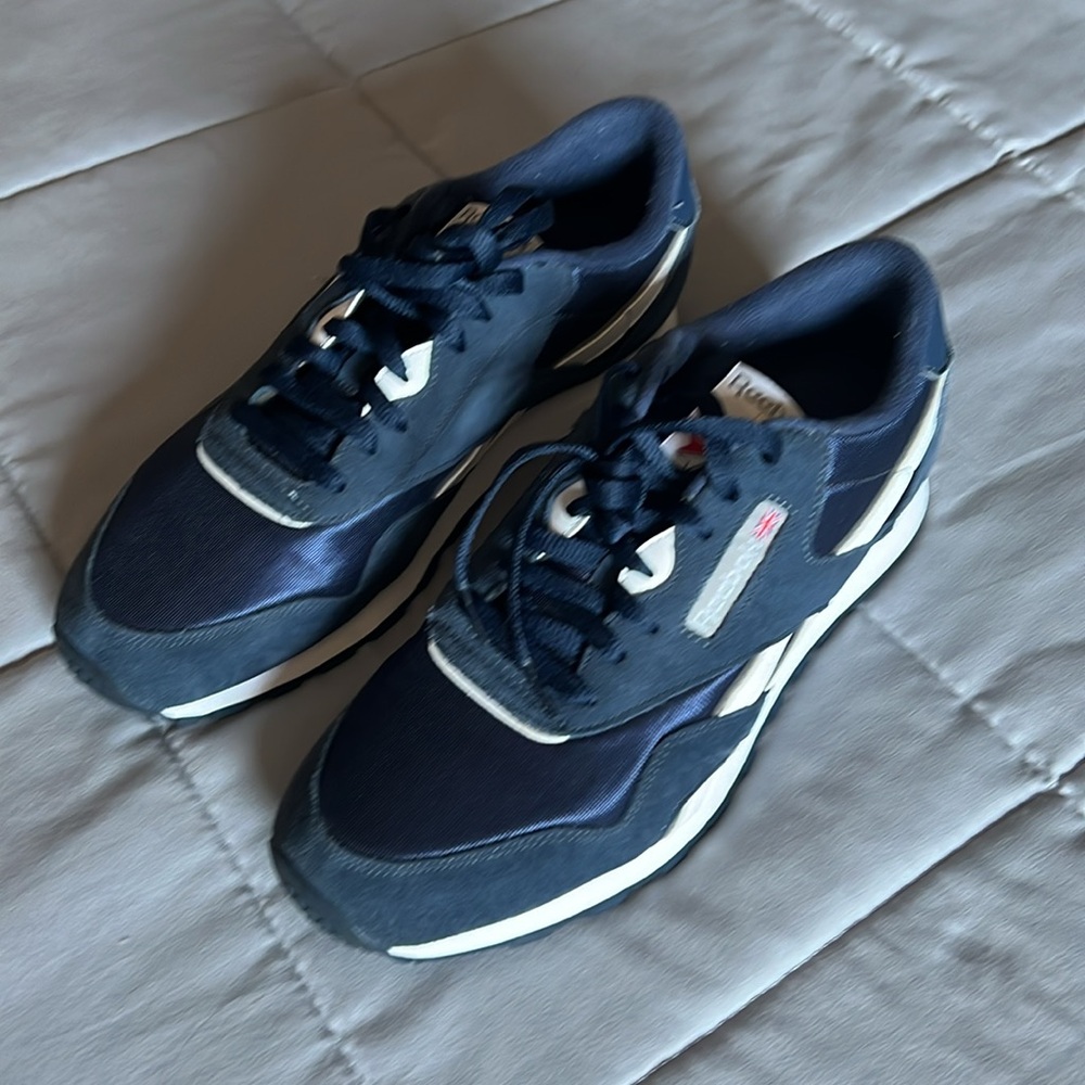 Adidas Men sneakers size 11 Navy Blue. Worn once.